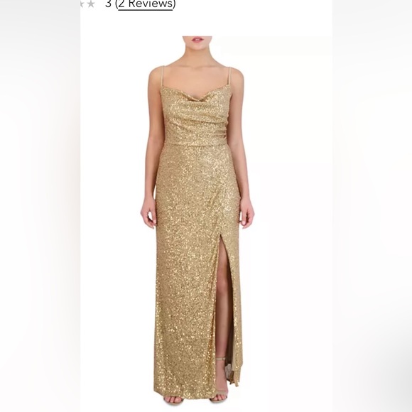 Laundry By Shelli Segal Dresses & Skirts - Laundry by Shelli Segal- Formal Gold Sequin Dress